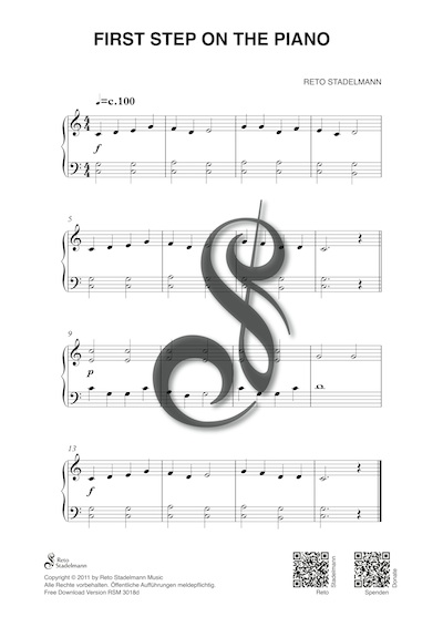 Reto Stadelmann – First Step On The Piano