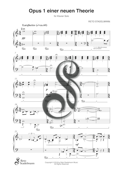 Reto Stadelmann – Opus 1 einer neuen Theorie